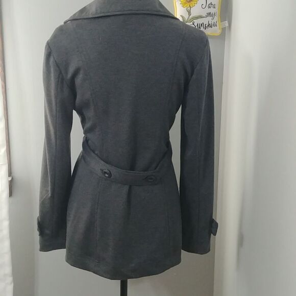 Heart Soul Double Breasted Light Jacket M Dark Grey - Picture 3 of 9